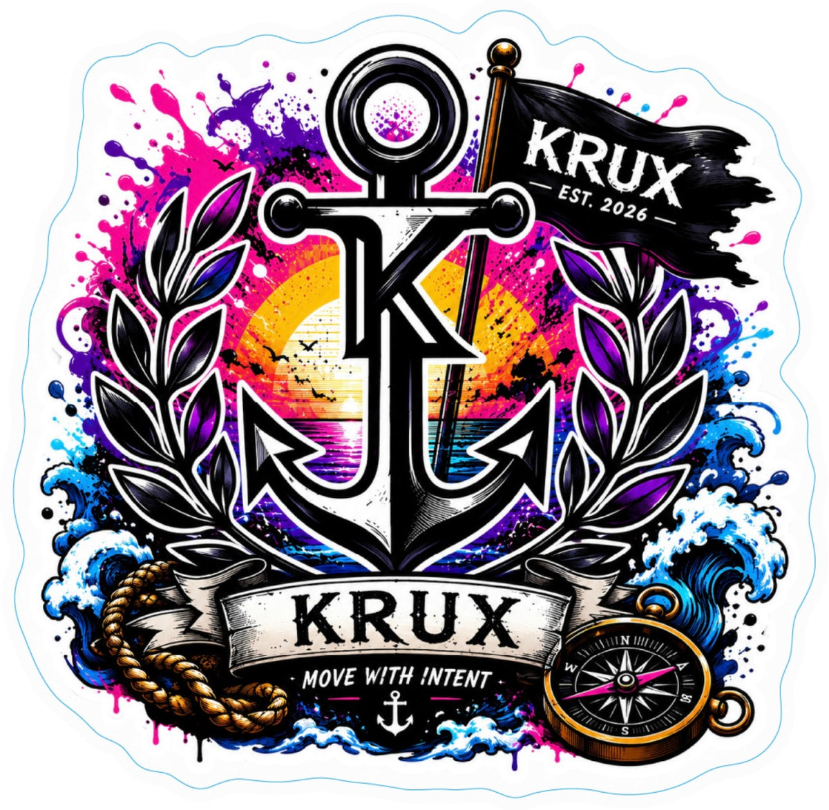KRUX Crew Deck Sticker 02